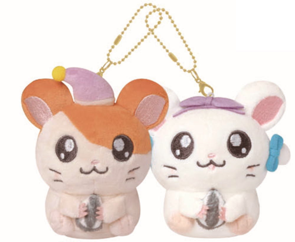 とっとこハム太郎 ちびキャラ＆まめバッチ ストラップ リボンちゃん とっとこハム太郎 ちびキャラ＆まめバッチ ストラップ リボンちゃん