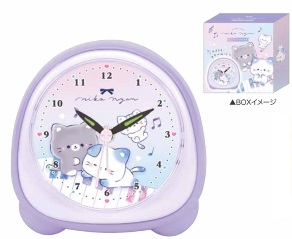 楽天市場】【水色スイーツにゃん】mofusand 壁掛けクロック 時計