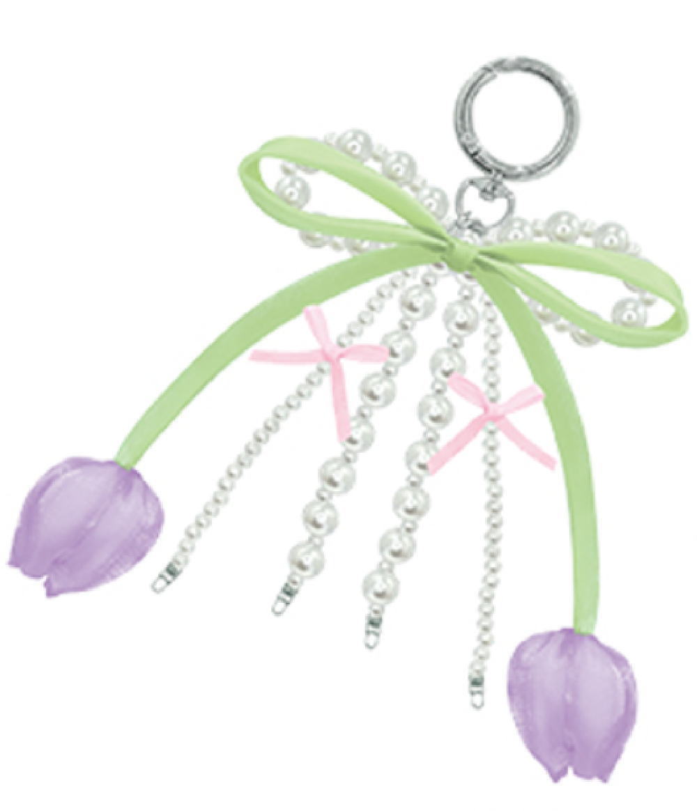 チューリップキーホルダー 楽天市場】チューリップ リボン キーホルダー 2カラー [M便 1/2