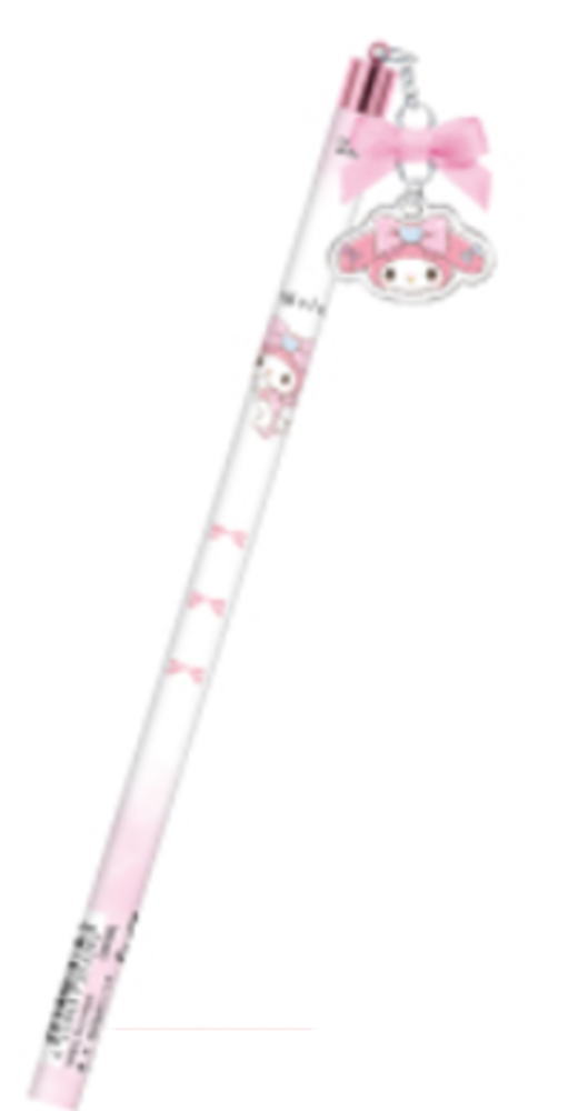【20本入り】　【セット】　【セット商品】　サンリオキャラクターズ 　チャーム付きえんぴつ2B　マイメロディ　るんるんリボン　鉛筆　エンピツ　ペンシル　筆記用具　文房具　学校　勉強　雑貨　グッズ　かわいい