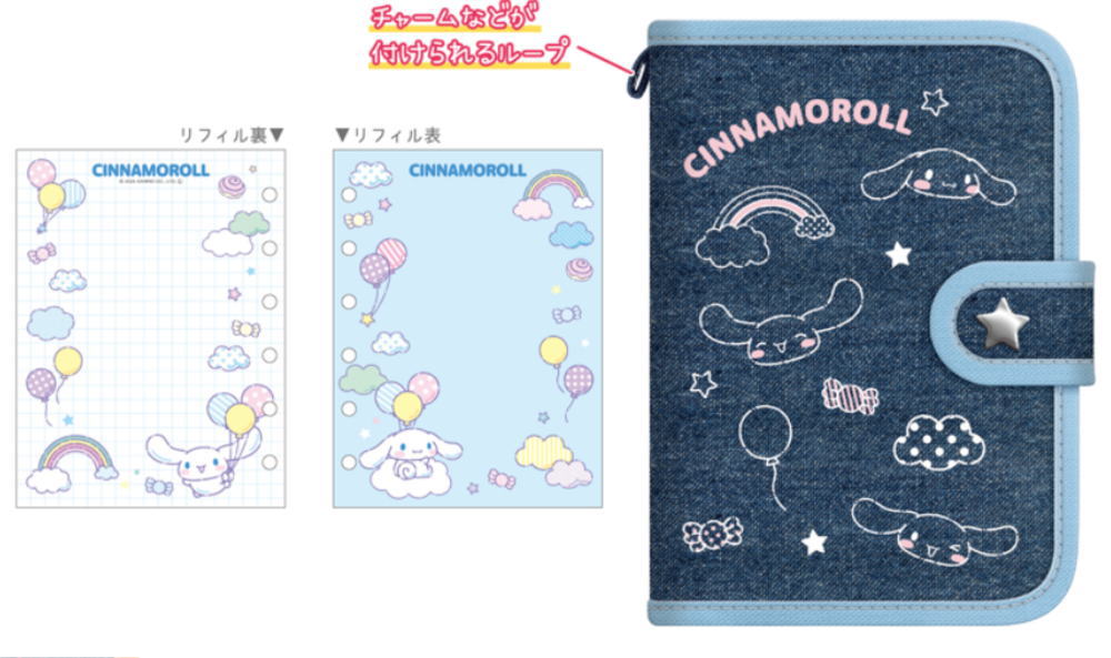 楽天市場】サンリオキャラクターズ デニムシールバインダーウサハナ