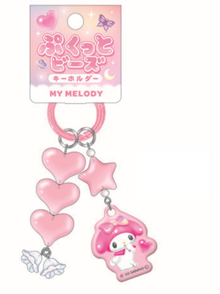 楽天市場】マイメロディ バッグチャーム 秘密のメロクロ キーリング
