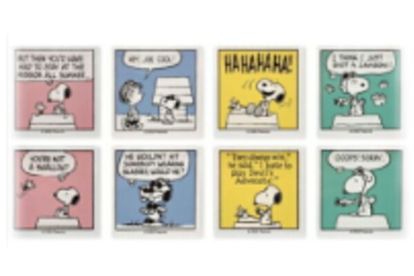 【8個セット】　【セット】　【セット商品】　スヌーピー　SNOOPY　ブラインドアクリルブロックコミック　ピーナッツ　ウッドストック　すぬーぴー　アニメ　キャラクター　フィギュア　置き物　コレクション　雑貨　グッズ　かわいい
