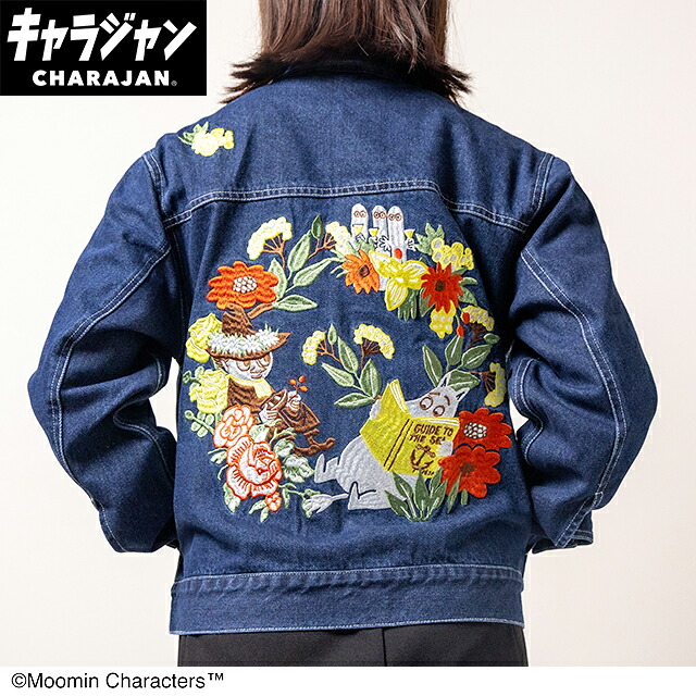【送料無料】　MOOMIN　ムーミン　ジージャンL　デニムリース　リトルミイ　アニメ　絵本　キャラクター　キャラジャン　アウター　ジャンパー　服　レディース　女性　メンズ　男性　ファッション　雑貨　グッズ　かわいい　【TE】 11,754円