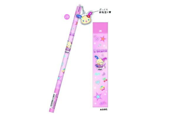 【20本セット】　【セット】　【セット商品】　サンリオキャラクターズ　アクリルチャーム付き鉛筆2B　コギャル　ウサハナ　U・SA・HA・NA　平成ポップ　鉛筆　ペンシル　筆記用具　文房具　学校　勉強　雑貨　グッズ　かわいい
