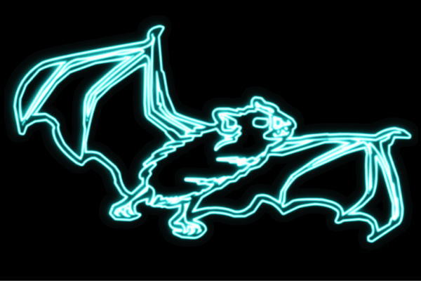 ネオン　コウモリ蝙蝠　こうもり　バンパイア　鳥　とり　アニマル　動物　ネオンライト　電飾　LED　ライト　サイン　neon　看板　イルミネーション　インテリア　店舗　ネオンサイン　アメリカン雑貨　おしゃれ