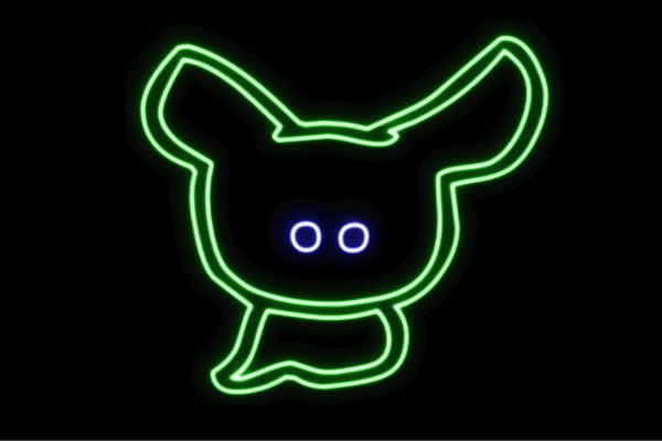 ネオン　くま君くま　熊　クマ　動物　アニマル　ネオンライト　電飾　LED　ライト　サイン　neon　看板　イルミネーション　インテリア　店舗　ネオンサイン　アメリカン雑貨　おしゃれ