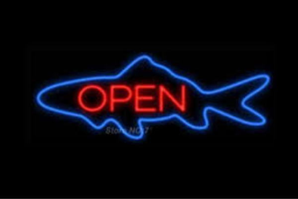 ネオン　FISH OPENオープン　魚　フィッシュ　さかな　海　飲食店　BAR　バー　カフェ　ネオンライト　電飾　LED　ライト　サイン　neon　看板　イルミネーション　インテリア　店舗　ネオンサイン　おしゃれ｜ＡＯＩデパート