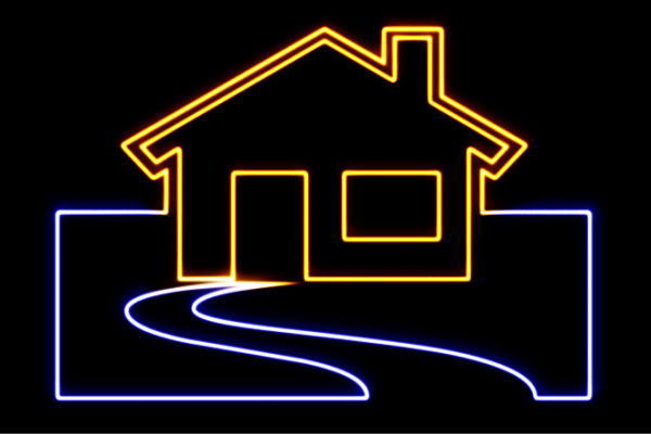 ネオン 一軒家家 いえ 住みか 小間絵 構築物 アイコン ネオンともし火 電飾 LED ともし火 顕われ neon 貼り出し 照明 室内装飾 バス発着場 ネオンサイン アメリカン雑貨 今めかしい