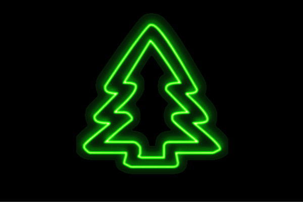ネオン 天然木tree クリスマス 木 き 森 森林地帯 山 ネオンともし火 電飾 LED ともし火 顕われ neon 貼り出し 照明 室内装飾 バス発着場 ネオンサイン アメリカン雑貨 今めかしい