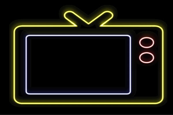 ネオン テレビ受像機2 てれび 画面 見せびらかす マイコン 液晶 アイコン ネオンともし火 電飾 LED ともし火 顕われ neon 貼り出し 照明 室内装飾 バス発着場 ネオンサイン アメリカン雑貨 今めかしい 可愛らしい