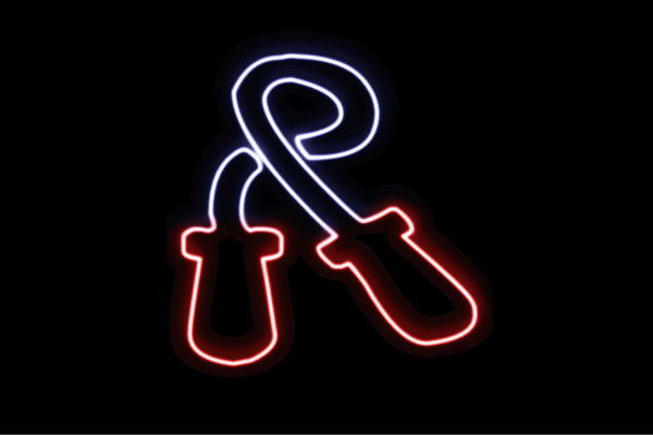 待望 ネオン 縄跳び なわとび 遊び道具 縄 イラスト アイコン ネオンライト 電飾 Led ライト サイン Neon 看板 イルミネーション インテリア 店舗 ネオンサイン アメリカン雑貨 おしゃれ かわいい