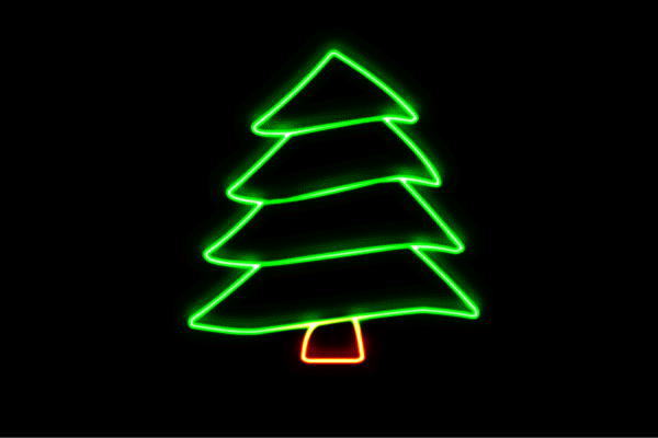 ネオン 天然木8 tree 木 き 森 山 クリスマス アイコン ネオンともし火 電飾 LED ともし火 顕われ neon 貼り出し 照明 室内装飾 バス発着場 ネオンサイン アメリカン雑貨 今めかしい