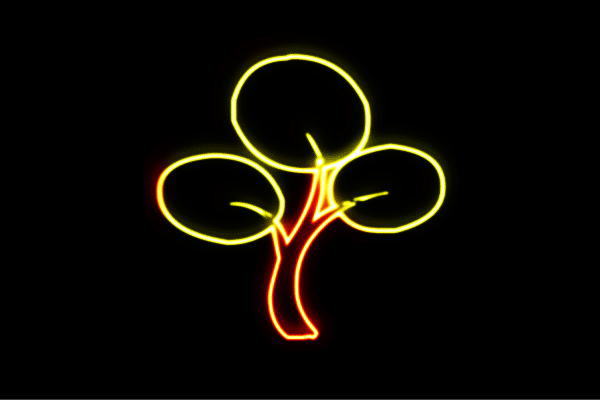 ネオン 天然木11 tree 木 き 森 山 クリスマス アイコン ネオンともし火 電飾 LED ともし火 顕われ neon 貼り出し 照明 室内装飾 バス発着場 ネオンサイン アメリカン雑貨 今めかしい