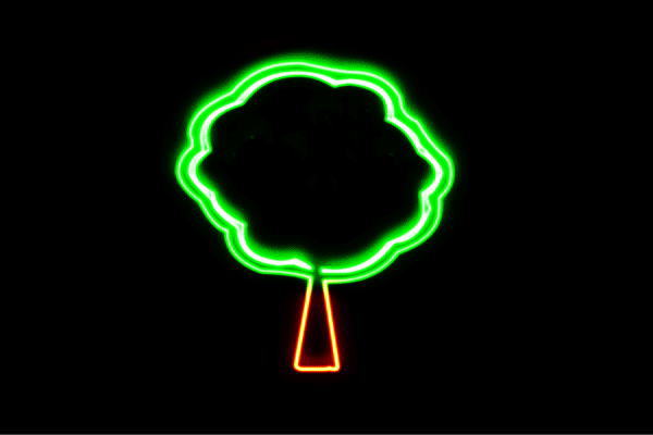 ネオン 天然木15 tree 木 き 森 山 クリスマス アイコン ネオンともし火 電飾 LED ともし火 顕われ neon 貼り出し 照明 室内装飾 バス発着場 ネオンサイン アメリカン雑貨 今めかしい