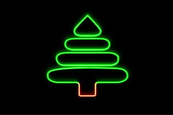 ネオン　ツリー23　tree　木　き　森　植物　クリスマス　アイコン　ネオンライト　電飾　LED　ライト　サイン　neon　看板　イルミネーション　インテリア　店舗　ネオンサイン　アメリカン雑貨　おしゃれ