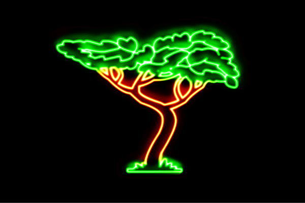 ネオン　松の木2　松　ツリー　tree　木　き　盆栽　庭　植物　ネオンライト　電飾　LED　ライト　サイン　neon　看板　イルミネーション　インテリア　店舗　ネオンサイン　アメリカン雑貨　おしゃれ