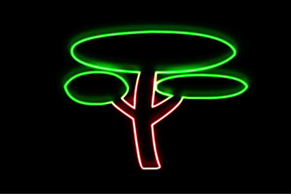 ネオン 松の木3 松 天然木 tree 木 き 盆栽 草木 庭 ネオンともし火 電飾 LED ともし火 顕われ neon 貼り出し 照明 室内装飾 バス発着場 ネオンサイン アメリカン雑貨 今めかしい