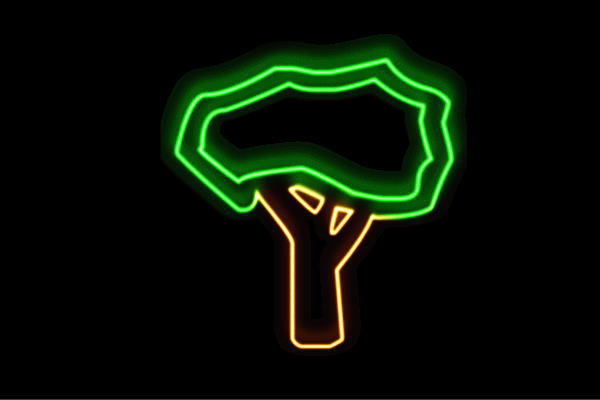 ネオン 天然木33 tree 木 き 森 草木 クリスマス アイコン ネオンともし火 電飾 LED ともし火 顕われ neon 貼り出し 照明 室内装飾 バス発着場 ネオンサイン アメリカン雑貨 今めかしい