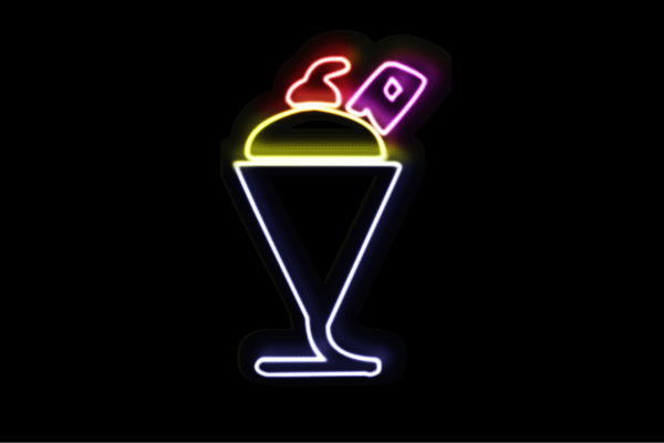 即発送可能 楽天市場 ネオン パフェ 6 アイスクリーム Ice Cream アイス アイコン デザート ネオンライト 電飾 Led ライト サイン Neon 看板 イルミネーション インテリア 店舗 ネオンサイン アメリカン雑貨