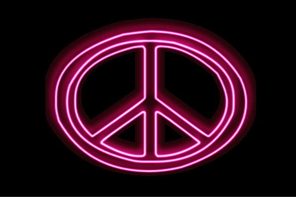 ネオン ピースマークピース ぴーす 長閑やかさ peace アイコン 小間絵 ネオンともし火 電飾 LED ともし火 顕われ neon 貼り出し 照明 室内装飾 バス発着場 ネオンサイン アメリカン雑貨