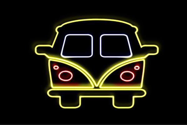 送料0円 ネオン バス ばす 車 カー Car 乗り物 アイコン イラスト ネオンライト 電飾 Led ライト サイン Neon 看板 イルミネーション インテリア 店舗 ネオンサイン アメリカン雑貨 おしゃれ かわいい