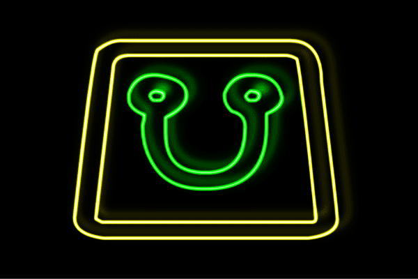 ネオン 鞄2 嚢 かばん 御徒面子 入れもの 小間絵 アイコン ネオンともし火 電飾 LED ともし火 顕われ neon 貼り出し 照明 室内装飾 バス発着場 ネオンサイン アメリカン雑貨 今めかしい