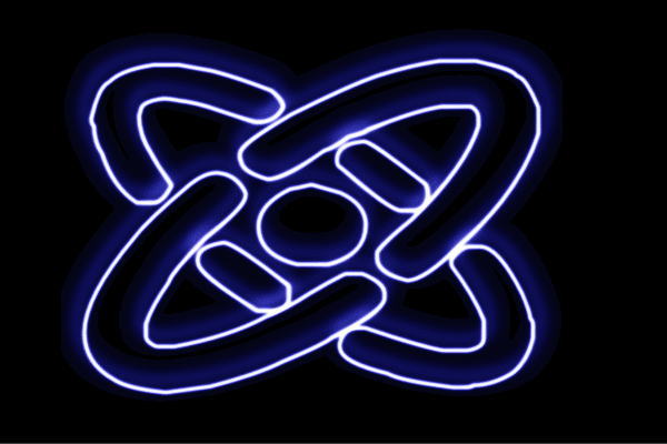 ネオン　原子4　げんし　科学　science　かがく　サイエンス　アイコン　イラスト　ネオンライト　電飾　LED　ライト　サイン　neon　看板　イルミネーション　インテリア　店舗　ネオンサイン　アメリカン雑貨｜ＡＯＩデパート