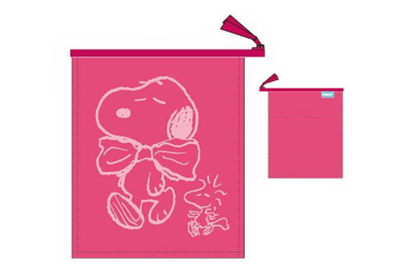スヌーピー　ビニールポーチ SNOOPYシリーズ】スヌーピー ビニールポーチ Mサイズ ○銀行