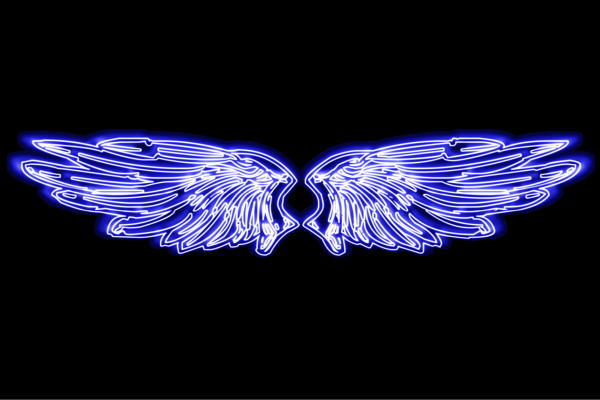 ネオン　ウイング羽　翼　はね　つばさ　WING　フェザー　天使　ネオンライト　電飾　LED　ライト　サイン　neon　看板　イルミネーション　インテリア　店舗　ネオンサイン　アメリカン雑貨　おしゃれ