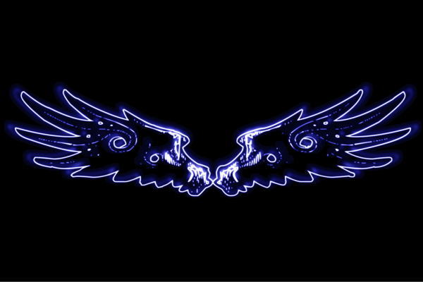 ネオン　ウイング13　羽　翼　はね　つばさ　WING　フェザー　天使　ネオンライト　電飾　LED　ライト　サイン　neon　看板　イルミネーション　インテリア　店舗　ネオンサイン　アメリカン雑貨　おしゃれ