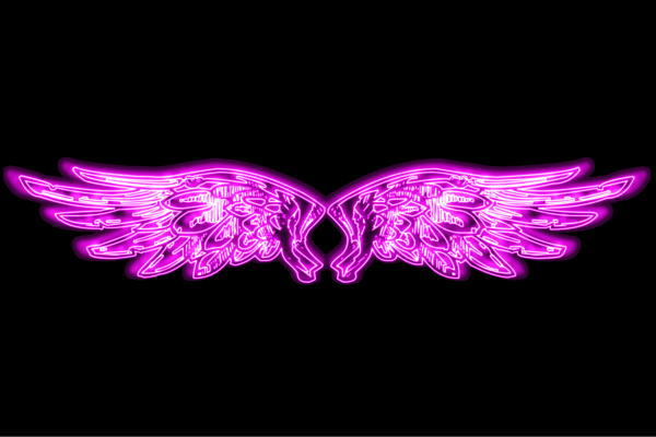 ネオン　ウイング15　羽　翼　はね　つばさ　WING　フェザー　天使　ネオンライト　電飾　LED　ライト　サイン　neon　看板　イルミネーション　インテリア　店舗　ネオンサイン　アメリカン雑貨　おしゃれ