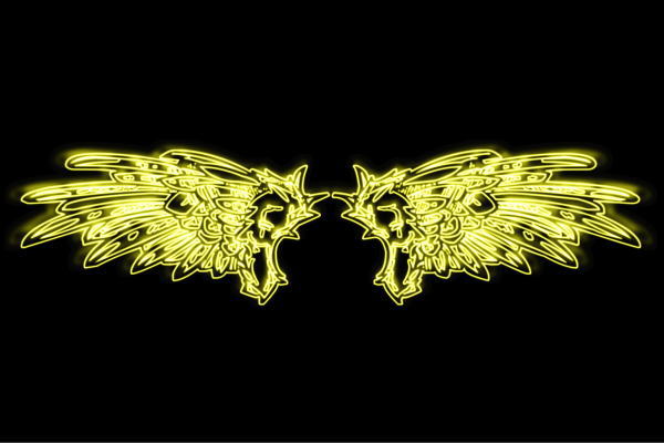ネオン　ウイング22　羽　翼　はね　つばさ　WING　フェザー　天使　ネオンライト　電飾　LED　ライト　サイン　neon　看板　イルミネーション　インテリア　店舗　ネオンサイン　アメリカン雑貨　おしゃれ