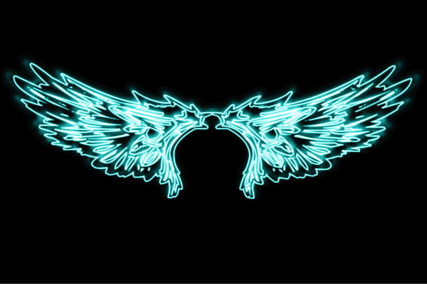 ネオン 舞台の袖29 羽 翼 はね つばさ WING 鳥毛 エンジェル ネオン点火装置 電飾 LED 点火装置 表われ neon 張り出し 照度 室内装飾 バス発着場 ネオンサイン アメリカン雑貨 今めかしい