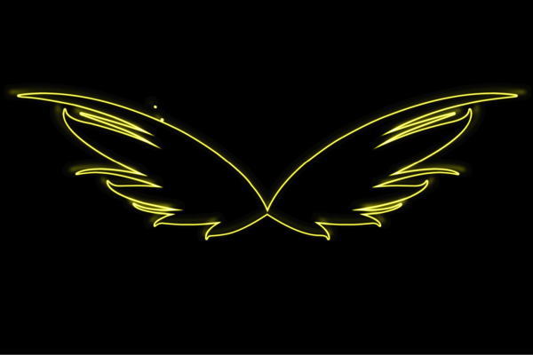 ネオン　ウイング44　羽　翼　はね　つばさ　WING　フェザー　天使　ネオンライト　電飾　LED　ライト　サイン　neon　看板　イルミネーション　インテリア　店舗　ネオンサイン　アメリカン雑貨　おしゃれ