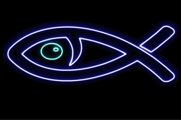 ネオン お魚17 魚 魚肉 さかな サカナ FISH 海 うみ ネオンともし火 電飾 LED ともし火 顕われ neon 貼り出し 照明 室内装飾 バス発着場 ネオンサイン アメリカン雑貨 今めかしい