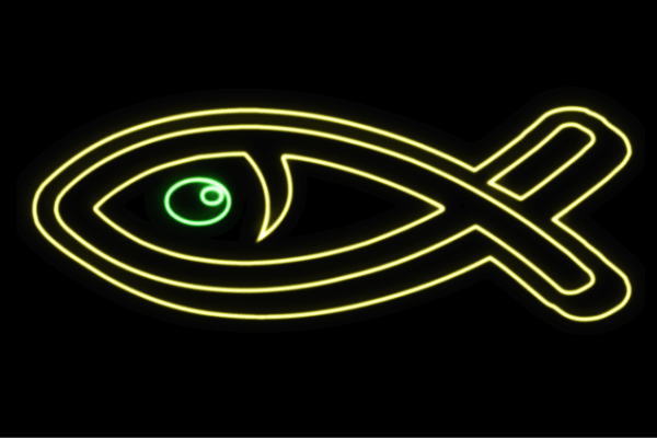 ネオン お魚22 魚 魚肉 さかな サカナ FISH 海 うみ ネオンともし火 電飾 LED ともし火 顕われ neon 貼り出し 照明 室内装飾 バス発着場 ネオンサイン アメリカン雑貨 今めかしい