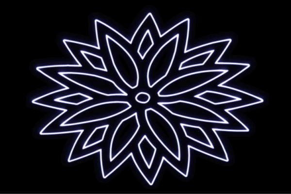 ネオン 花6 家紋 ふらわー 御花 はな ハナ FLOWER お花 ネオン点火装置 電飾 LED 点火装置 表われ neon 張り出し 照度 室内装飾 バス発着場 ネオンサイン アメリカン雑貨 今めかしい