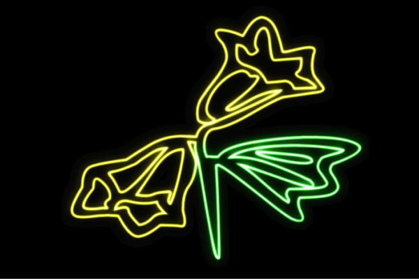 ネオン　花29　ふらわー　フラワー　はな　ハナ　FLOWER　お花　ネオンライト　電飾　LED　ライト　サイン　neon　看板　イルミネーション　インテリア　店舗　ネオンサイン　アメリカン雑貨　おしゃれ｜ＡＯＩデパート