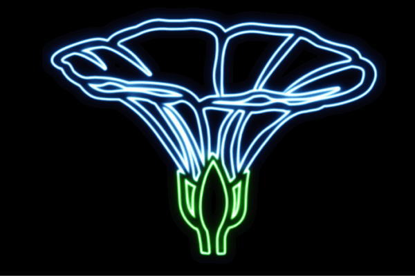 ネオン　花36　アサガオ　ふらわー　フラワー　はな　ハナ　FLOWER　お花　ネオンライト　電飾　LED　ライト　サイン　neon　看板　イルミネーション　インテリア　店舗　ネオンサイン　アメリカン雑貨　かわいい　おしゃれ｜ＡＯＩデパート