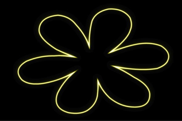 ネオン 御花10 ふらわー 花 はな ハナ FLOWER お花 ネオンともし火 電飾 LED ともし火 顕われ neon 貼り出し 照明 室内装飾 バス発着場 ネオンサイン アメリカン雑貨 今めかしい