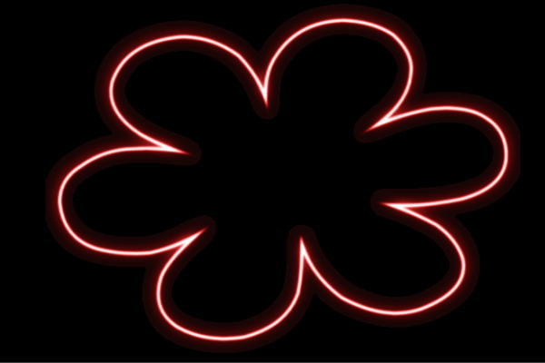 ネオン 御花11 ふらわー 花 はな ハナ FLOWER お花 ネオンともし火 電飾 LED ともし火 顕われ neon 貼り出し 照明 室内装飾 バス発着場 ネオンサイン アメリカン雑貨 今めかしい