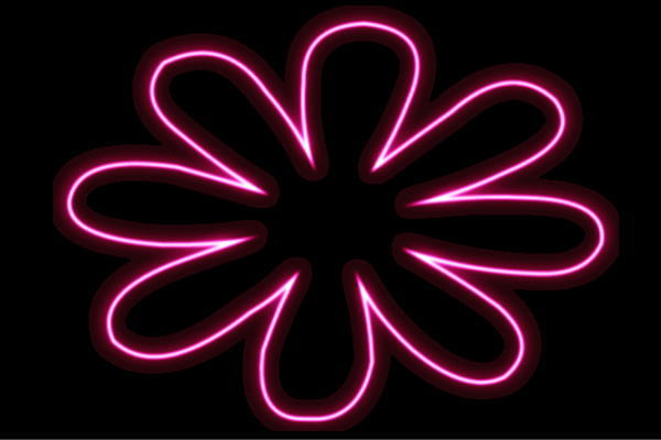 ネオン 御花13 ふらわー 花 はな ハナ FLOWER お花 ネオンともし火 電飾 LED ともし火 顕われ neon 貼り出し 照明 室内装飾 バス発着場 ネオンサイン アメリカン雑貨 今めかしい