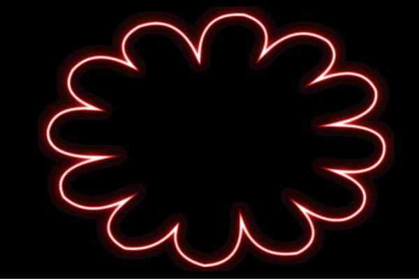 ネオン 御花16 ふらわー 花 はな ハナ FLOWER お花 ネオンともし火 電飾 LED ともし火 顕われ neon 貼り出し 照明 室内装飾 バス発着場 ネオンサイン アメリカン雑貨 今めかしい