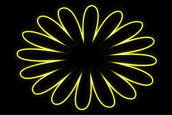 ネオン 御花17 ふらわー 花 はな ハナ FLOWER お花 ネオンともし火 電飾 LED ともし火 顕われ neon 貼り出し 照明 室内装飾 バス発着場 ネオンサイン アメリカン雑貨 今めかしい