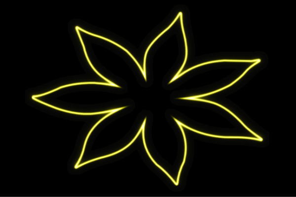 ネオン 御花22 ふらわー 花 はな ハナ FLOWER お花 ネオンともし火 電飾 LED ともし火 顕われ neon 貼り出し 照明 室内装飾 バス発着場 ネオンサイン アメリカン雑貨 今めかしい