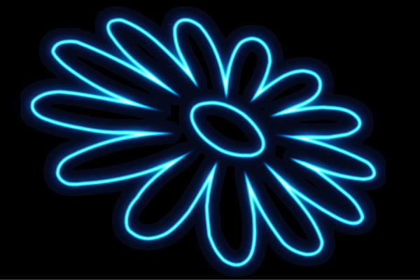 ネオン 御花28 ふらわー 花 はな ハナ FLOWER お花 ネオンともし火 電飾 LED ともし火 顕われ neon 貼り出し 照明 室内装飾 バス発着場 ネオンサイン アメリカン雑貨 今めかしい