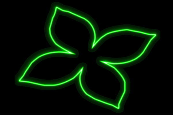 ネオン 御花29 ふらわー 花 はな ハナ FLOWER お花 ネオンともし火 電飾 LED ともし火 顕われ neon 貼り出し 照明 室内装飾 バス発着場 ネオンサイン アメリカン雑貨 今めかしい