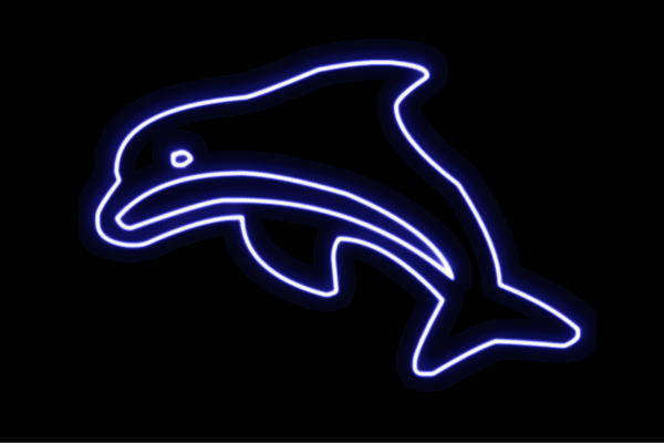 ネオン 海豚2 いるか ドルフィン 海豚 夏 海 毛の荒物 毛の荒物 ネオンともし火 電飾 LED ともし火 顕われ neon 貼り出し 照明 室内装飾 バス発着場 ネオンサイン アメリカン雑貨 今めかしい