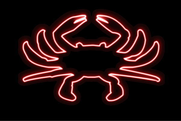 ネオン 蟹4 かに 蟹 海 野球クラブ 毛の荒物 毛の荒物 夏 夏時 ネオンともし火 電飾 LED ともし火 顕われ neon 貼り出し 照明 室内装飾 バス発着場 ネオンサイン アメリカン雑貨 今めかしい